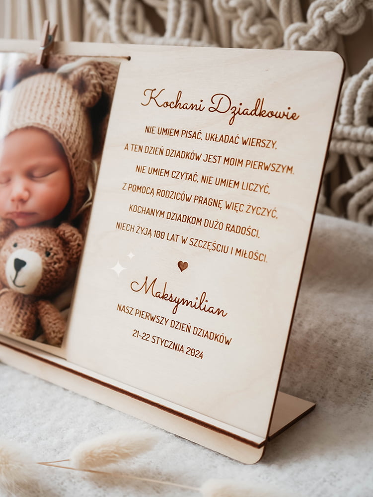 Ramka dla Babci Dziadka Dziadków z wierszykiem "Wierszyk" - obrazek 2